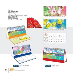 Lịch Bloc 2027 VL Mẫu VLLB11 (29 x 41 cm) Quà Tri Ân Khách Hàng VIP & Đối Tác in logo doanh nghiệp quà tặng Tết tại Quà Tặng Sự Kiện VIP