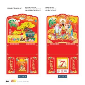Lịch Treo Tường Lò Xo 2027 VL Mẫu VLLXG09 (37 x 70cm) Quà Tri Ân Khách Hàng VIP & Đối Tác in logo doanh nghiệp quà tặng Tết tại Quà Tặng Sự Kiện VIP