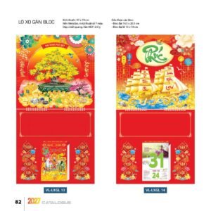 Lịch Treo Tường Lò Xo 2027 VL Mẫu VLLXG13 (13 x 19cm) Quà Tri Ân Khách Hàng VIP & Đối Tác in logo doanh nghiệp quà tặng Tết tại Quà Tặng Sự Kiện VIP