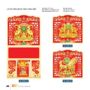 Lịch Treo Tường Lò Xo 2027 VL Mẫu VLLXG23 (37 x 70cm) Quà Tri Ân Khách Hàng VIP & Đối Tác in logo doanh nghiệp quà tặng Tết tại Quà Tặng Sự Kiện VIP