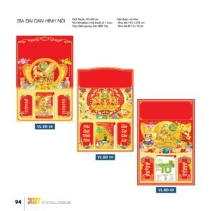 Lịch Bìa Treo 2027 VL Mẫu VLST (40 x 60cm) Quà Tri Ân Khách Hàng VIP & Đối Tác in logo doanh nghiệp quà tặng Tết tại Quà Tặng Sự Kiện VIP